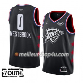 Maillot Basket Enfant Oklahoma City Thunder Russell Westbrook 0 2019 All-Star Jordan Brand Noir Swingman